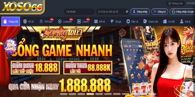 Luckywin - Sảnh game nhanh độc quyền tại Xoso66